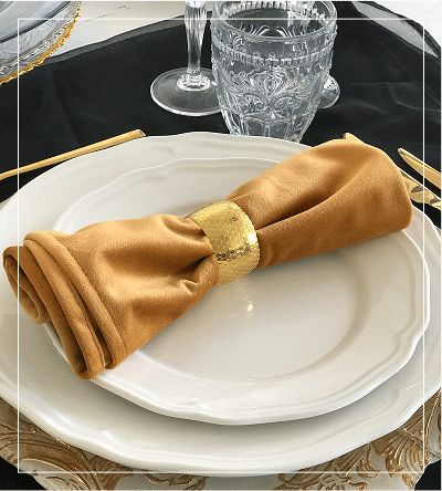 A plate with a table setting